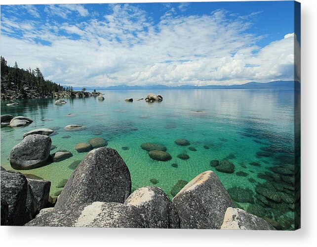 Lake Tahoe Acrylic Print featuring the photograph Aqua Heaven by Sean Sarsfield