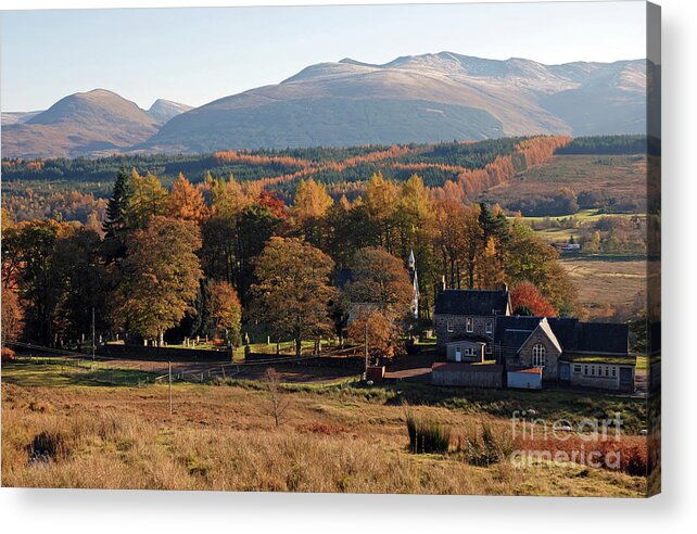 Autumn Acrylic Print featuring the photograph Autumn at Spean Bridge - Lochaber - Scotland by Phil Banks