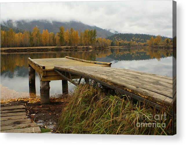 River Acrylic Print featuring the photograph Autumn on the River by Idaho Scenic Images Linda Lantzy