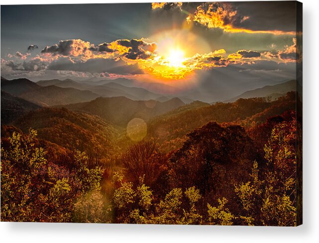 Fall Colors Acrylic Print featuring the photograph Autumn Sunrise by Dan Carmichael