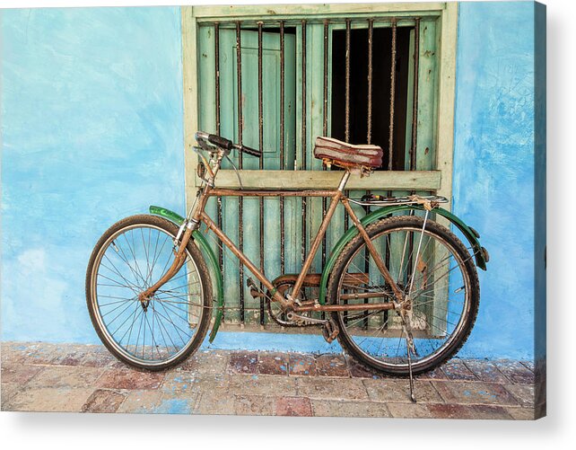Bicycle Acrylic Print featuring the photograph Bicycle, Trinidad by Brenda Tharp