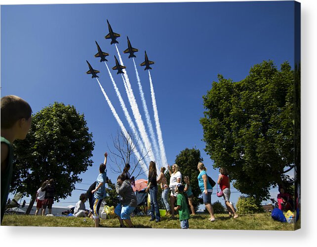Seattle Acrylic Print featuring the photograph Blue Angels K605 by Yoshiki Nakamura
