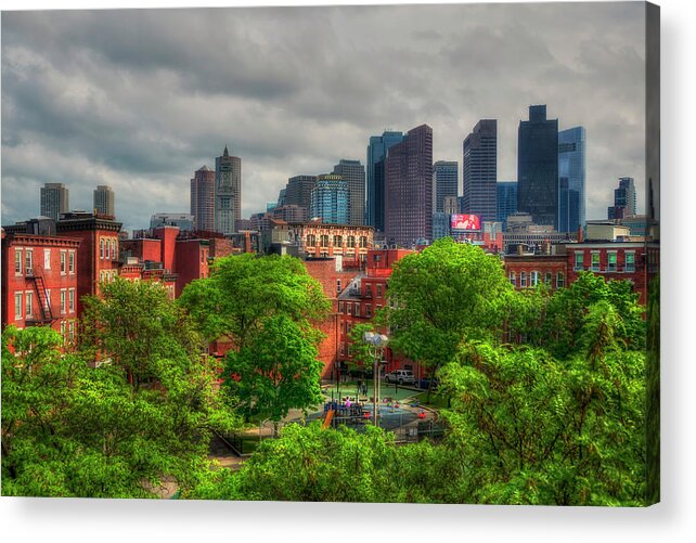 Boston Acrylic Print featuring the photograph Boston Skyline - Old and New by Joann Vitali