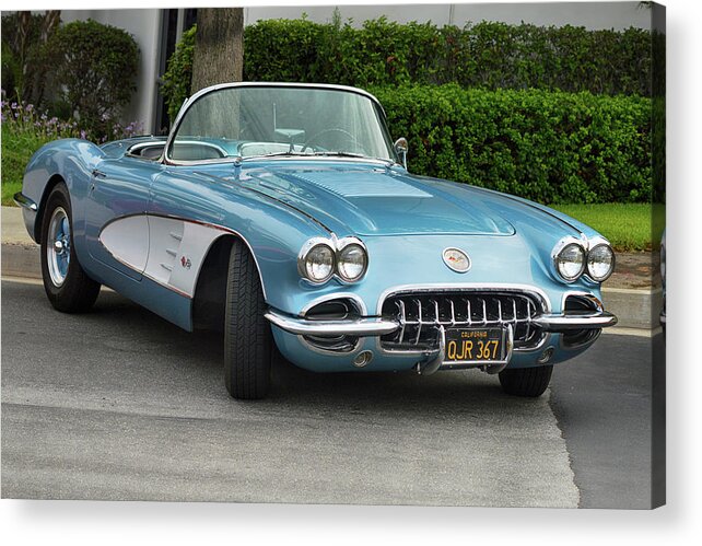 Chevy Acrylic Print featuring the photograph Classic 58 Corvette by Bill Dutting