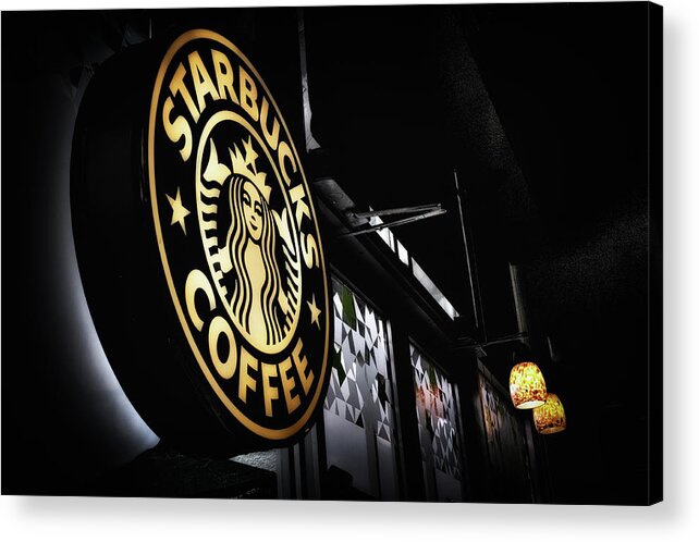 Starbucks Acrylic Print featuring the photograph Coffee Break by Spencer McDonald
