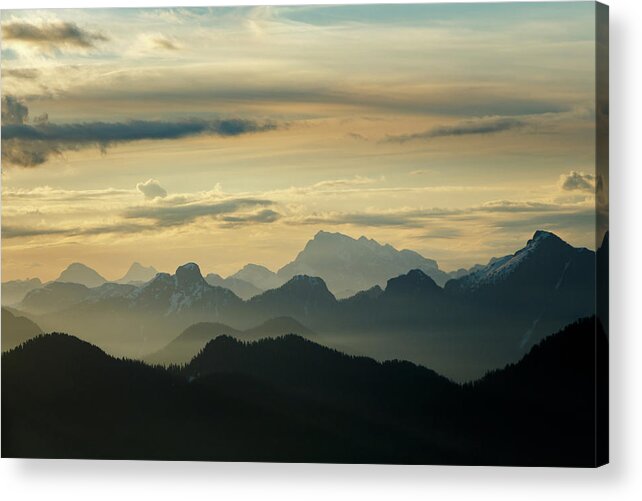 Canada Acrylic Print featuring the photograph View From Mount Seymour by Rick Deacon
