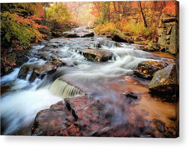 Fall Acrylic Print featuring the photograph Fall at Gunstock Brook II by Robert Clifford