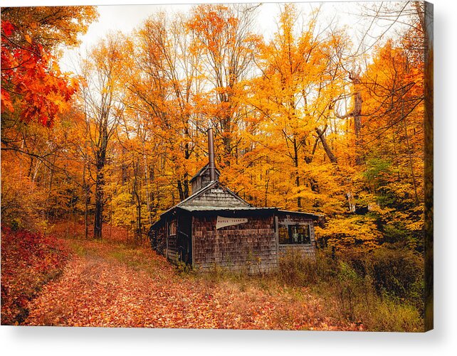 Fall Acrylic Print featuring the photograph Fall At The Sugar House by Robert Clifford