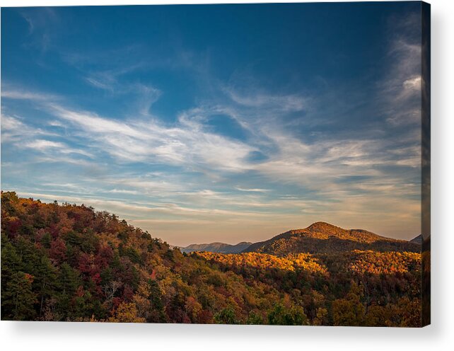 Asheville Acrylic Print featuring the photograph Fall Skies by Joye Ardyn Durham