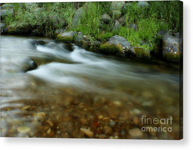River Acrylic Print featuring the photograph Flowing by Idaho Scenic Images Linda Lantzy