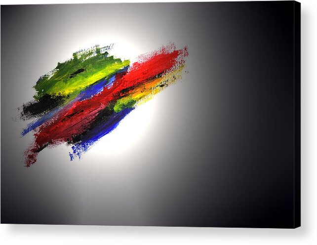 Abstract Acrylic Print featuring the painting Free Form by Adam Wells