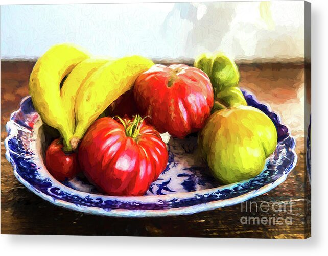 Fruit Bowl Acrylic Print featuring the photograph Fruit bowl by Sheila Smart Fine Art Photography