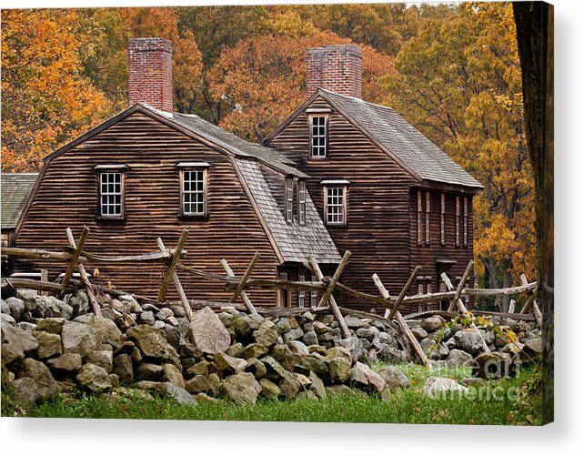 American History Acrylic Print featuring the photograph Hartwell Tarvern in Autumn by Susan Cole Kelly
