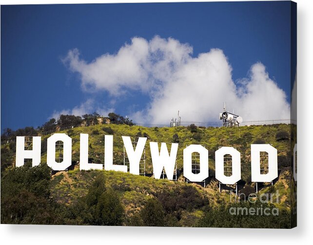 Hollywood Sign Acrylic Print featuring the photograph Hollywood Sign by Anthony Citro