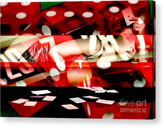 Lady Luck Tonight Acrylic Print featuring the photograph Lady Luck Tonight by John Rizzuto