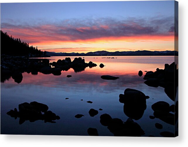 Lake Tahoe Acrylic Print featuring the photograph Magic Carpet by Sean Sarsfield