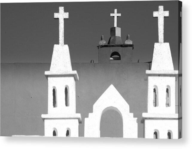 Crosses Acrylic Print featuring the photograph Mexican Crosses.. by Al Swasey