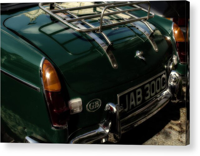 1965 Acrylic Print featuring the photograph MG Classic Sports Car by Georgia Clare