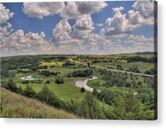 Nebraska Acrylic Print featuring the photograph Nebraska Vista by Jonathan Sabin