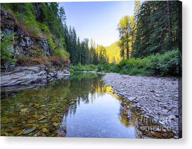  Acrylic Print featuring the photograph North Fork Evening by Idaho Scenic Images Linda Lantzy
