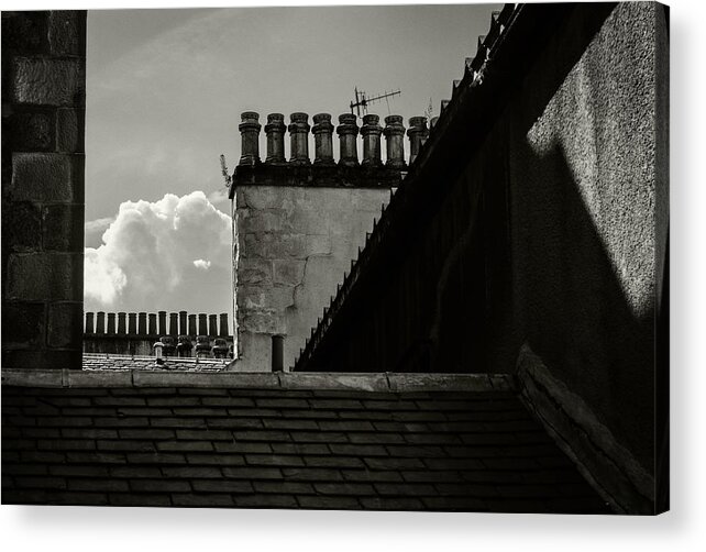 Chimney Pots Acrylic Print featuring the photograph Oban Chimney Pots by Bud Simpson