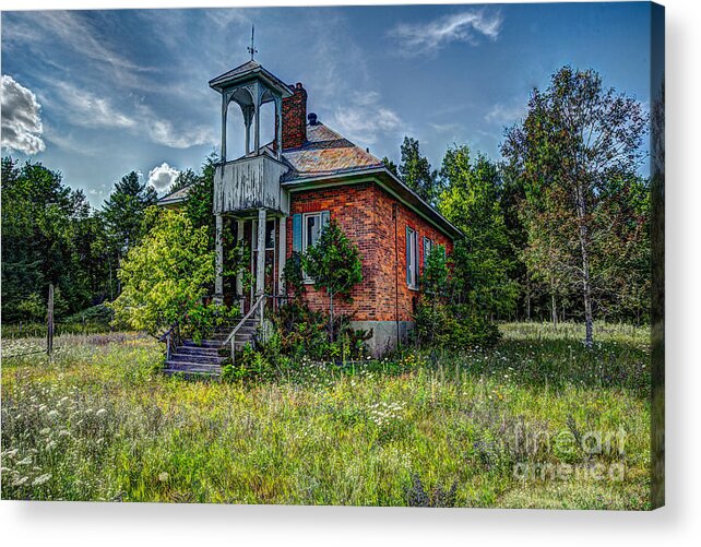 Abandoned Acrylic Print featuring the photograph Old Schoolhouse by Roger Monahan