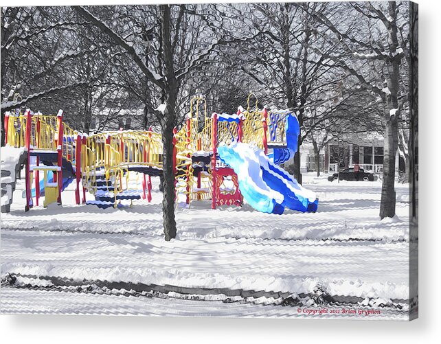 Playground Acrylic Print featuring the photograph Playground 16d by Brian Gryphon