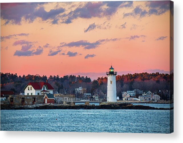 New England Acrylic Print featuring the photograph Portsmouth Harbor Lighthouse by Robert Clifford