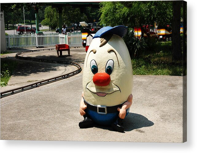 Mr Potato Head Acrylic Print featuring the photograph Potato Head Statue by Jose Rojas