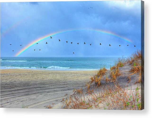 North Carolina Acrylic Print featuring the photograph Rainbows and Wings I by Dan Carmichael