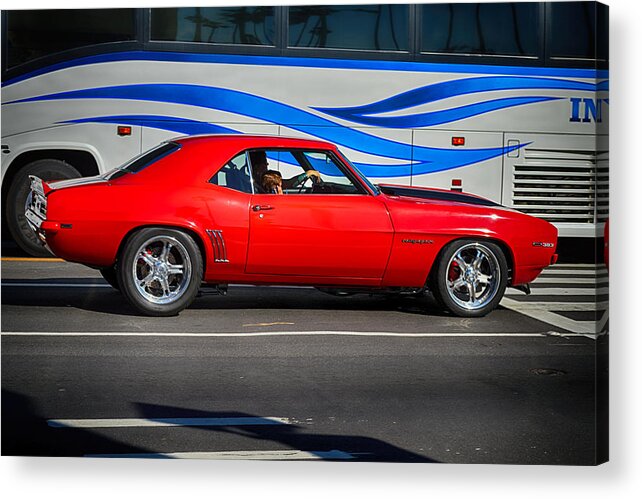 Red Acrylic Print featuring the photograph Red Firebird by Bill Dutting