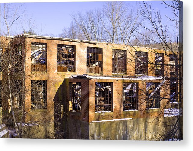 Buildings Acrylic Print featuring the photograph Retired and Left Alone by Gerald Mitchell