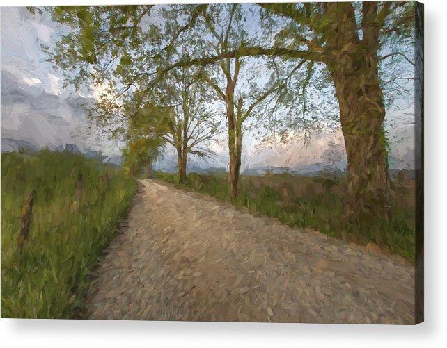 Art Acrylic Print featuring the digital art Road not Traveled III by Jon Glaser