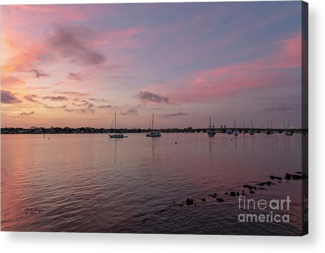 Sunrises Acrylic Print featuring the photograph Saint Augustine, Florida's Matanzas River Sunrise by DB Hayes