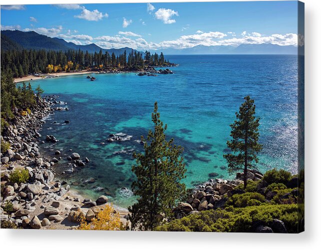Sand Harbor Acrylic Print featuring the photograph Sand Harbor Lookout by Brad Scott by Brad Scott