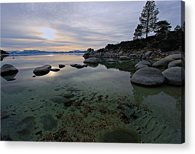 Lake Tahoe Acrylic Print featuring the photograph Sundown Splendor by Sean Sarsfield