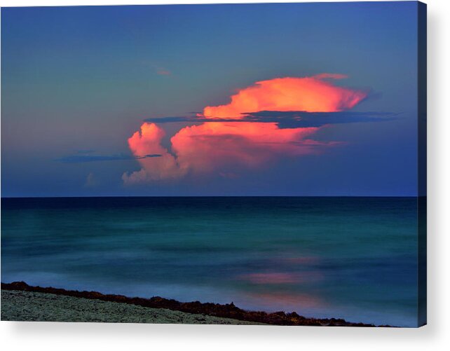 Carol Eade Acrylic Print featuring the photograph Sunset Afterglow by Carol Eade
