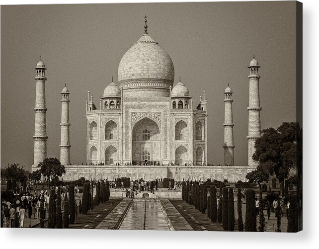 Taj Acrylic Print featuring the photograph Taj Mahal by Hitendra SINKAR