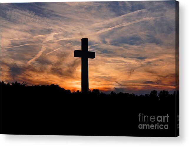 Cross Acrylic Print featuring the photograph The Ultimate Sacrifice by Benanne Stiens