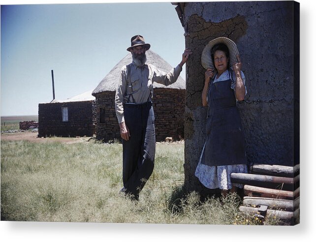 Outhouse Acrylic Print featuring the photograph Afrikaaners by Slim Aarons