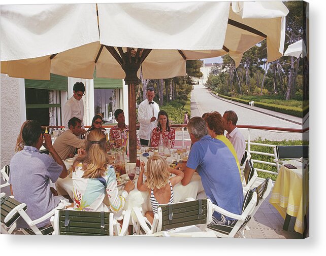 Child Acrylic Print featuring the photograph Alfresco Dining by Slim Aarons