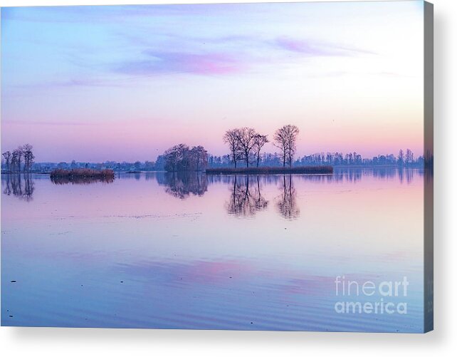 Elfhoevenplas Acrylic Print featuring the photograph Dawn in Holland-2 by Casper Cammeraat