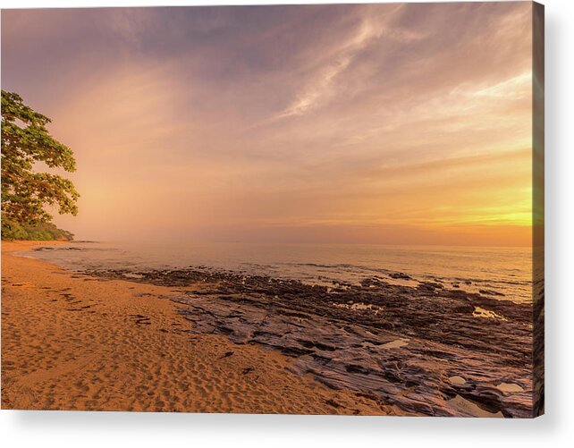 Sunset Acrylic Print featuring the photograph Golden Sunset by Georgia Clare