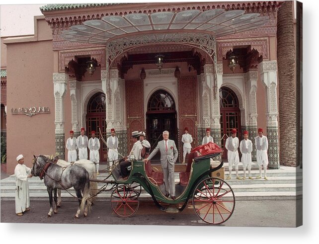 Horse Acrylic Print featuring the photograph Hotel Staff by Slim Aarons