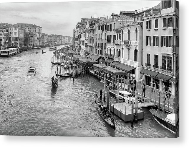 Venice Acrylic Print featuring the photograph Just Another Day in Venice by Georgia Clare