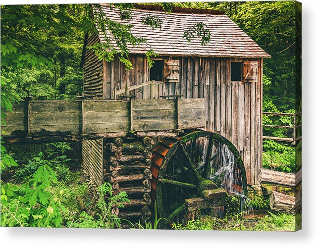 America Acrylic Print featuring the photograph Mill at Cades Cove by ProPeak Photography