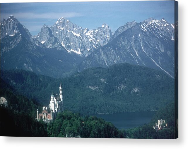 Neuschwanstein Castle Acrylic Print featuring the photograph Neuschwanstein Castle by Slim Aarons