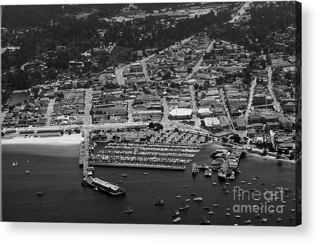 Monterey Harbor Acrylic Print featuring the photograph Monterey Harbor, California 1984 by Monterey County Historical Society