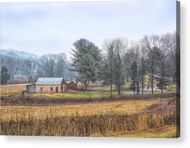 Farm House Acrylic Print featuring the photograph Village Farmhouse in Color by Steve Ladner