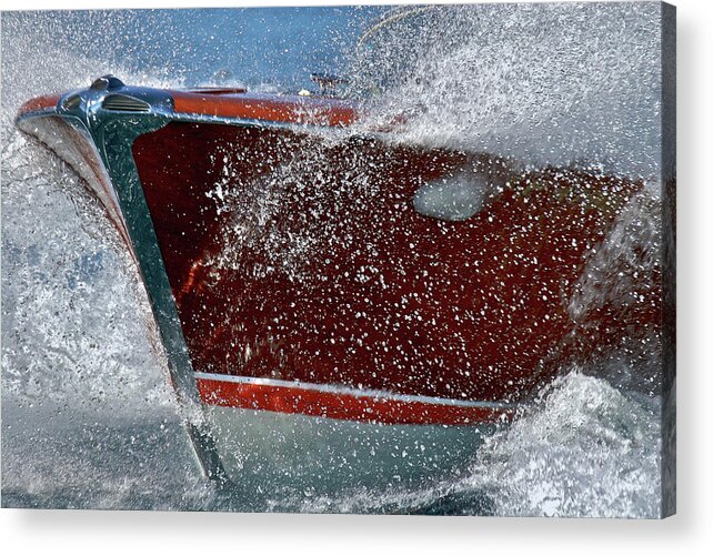 Riva Acrylic Print featuring the photograph Riva Aquarama use discount code SGVVMT at check out #5 by Steven Lapkin